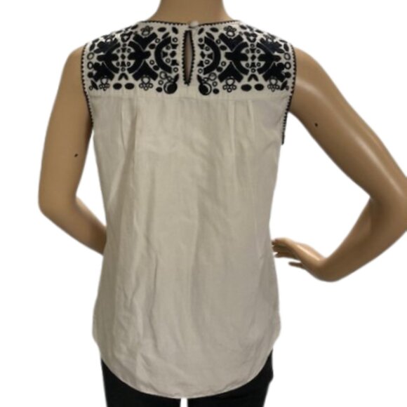 Banana Republic Silk Embroidered Top - Picture 4 of 6